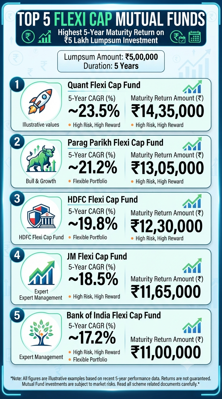 https://infographicstory.com/turning-%e2%82%b95-lakh-into-over-%e2%82%b914-lakh-the-power-of-flexi-cap-mutual-funds/